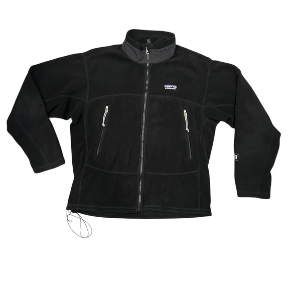 Vintage Patagonia R3 Radiant Fleece Jacket Black Large Made in USA Outdoor